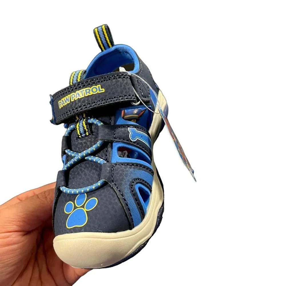 Nickelodeon Paw Patrol Baby Toddler Boys Sport Sandals‎ Size 7 Blue Light Up